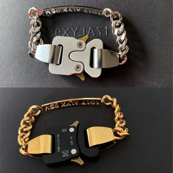 link, chain alyx hero buckle bracelet men women 1:1 1017 9sm charm openwork letters stainless steel, Black
link, chain alyx hero buckle bracelet men women 1:1 1017 9sm charm openwork letters stainless steel, Black