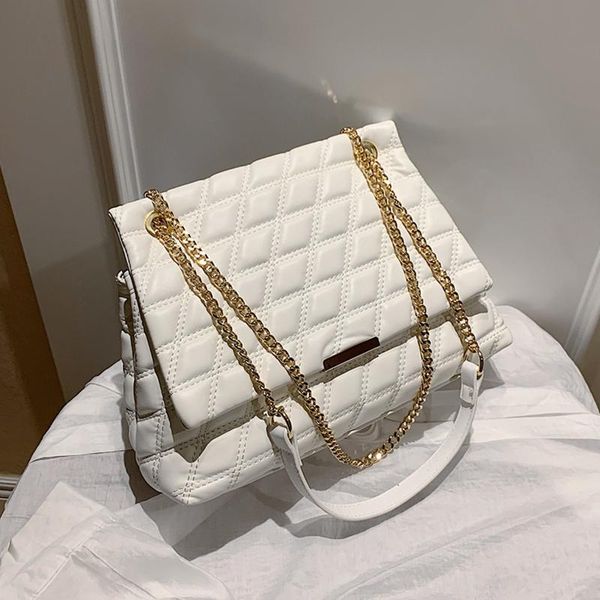 summer plaid chain soft shoulder bags for women large capacity quilted pu leather ladies messenger bag 2021 white black cross body
summer plaid chain soft shoulder bags for women large capacity quilted pu leather ladies messenger bag 2021 white black cross body