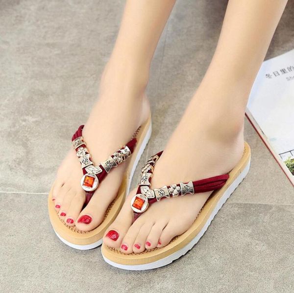 sandals summer bohemia non-slip flat shoes outdoor beach female flip flops women slippers comfortable, Black
sandals summer bohemia non-slip flat shoes outdoor beach female flip flops women slippers comfortable, Black