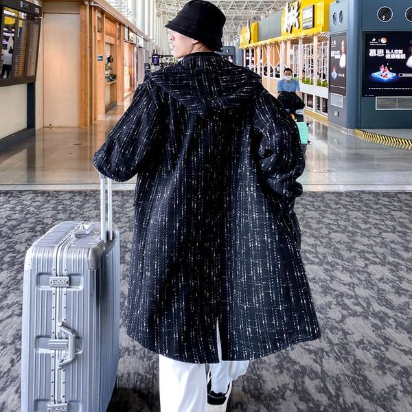 men's trench coats autumn winter woolen cloth men single-breasted hooded trenchcoat fashion casual zipper windbreaker black/white, Tan;black
men's trench coats autumn winter woolen cloth men single-breasted hooded trenchcoat fashion casual zipper windbreaker black/white, Tan;black