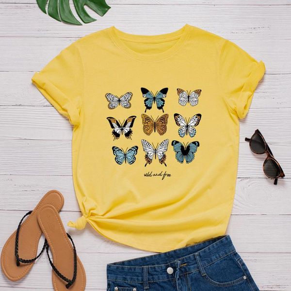 women's t-shirt ropa plus size mujer summer women tshirt butterfly print shirt 100%cotton t casual o-neck short sleeve tees top, White
women's t-shirt ropa plus size mujer summer women tshirt butterfly print shirt 100%cotton t casual o-neck short sleeve tees top, White