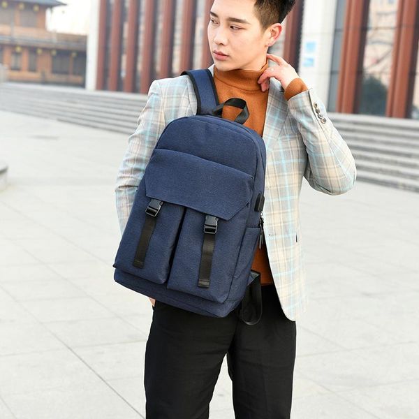 backpack fashion leisure usb socket large capacity business computer bag college student schoolbag
backpack fashion leisure usb socket large capacity business computer bag college student schoolbag