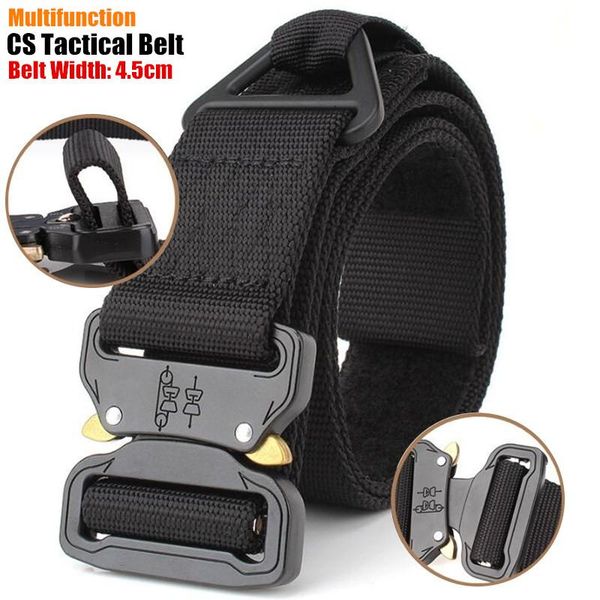 6p quick release 45mm cs tactical belt military nylon outdoor multifunction training end strap ceintures waistband belts, Black;brown
6p quick release 45mm cs tactical belt military nylon outdoor multifunction training end strap ceintures waistband belts, Black;brown
