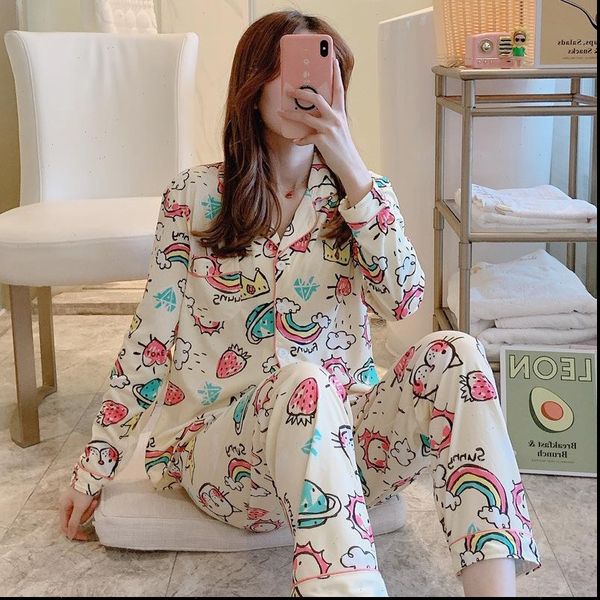 pajamas sets lovely wear leisure women sleepwear clothes personality autumn long sleeved for pyjamas nightwear pj, Black;red
pajamas sets lovely wear leisure women sleepwear clothes personality autumn long sleeved for pyjamas nightwear pj, Black;red