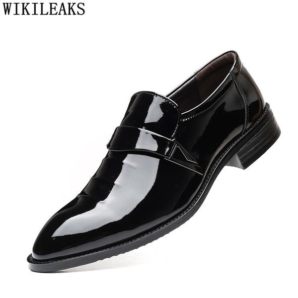 dress shoes suit men formal coiffeur italian patent leather classic big size corporate for brand slip, Black
dress shoes suit men formal coiffeur italian patent leather classic big size corporate for brand slip, Black