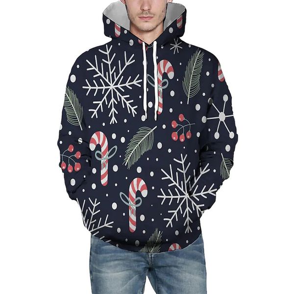 christmas snowflake pattern men's 3d printed hoodie visual impact party punk gothic round neck sweater hoodie, Black
christmas snowflake pattern men's 3d printed hoodie visual impact party punk gothic round neck sweater hoodie, Black