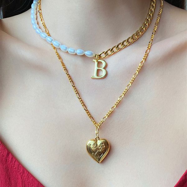 pearl mosaic letter love necklace korean east gate fashion net red temperament personality collar chain pendant, Silver
pearl mosaic letter love necklace korean east gate fashion net red temperament personality collar chain pendant, Silver