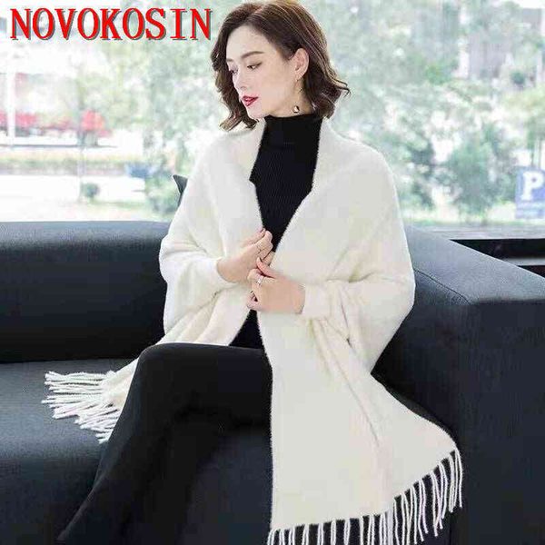 13 colors 2021 winter warm long knitted imitation mink velvet thick poncho cape black cashmere loose women solid cardigan coat h1123, Blue;gray
13 colors 2021 winter warm long knitted imitation mink velvet thick poncho cape black cashmere loose women solid cardigan coat h1123, Blue;gray