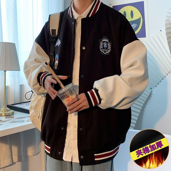 men's jackets letter embroidery jacket coat stitching baseball uniform casual loose couple clothes m-6xl, Black;brown
men's jackets letter embroidery jacket coat stitching baseball uniform casual loose couple clothes m-6xl, Black;brown