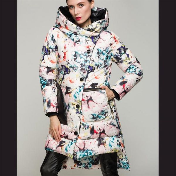 arrival european style parka women floral printed long coat fashion thick warm 210527, Black
arrival european style parka women floral printed long coat fashion thick warm 210527, Black