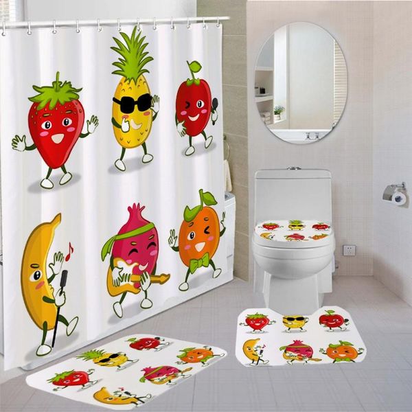 bath accessory set polyester fabric bathroom with hooks tomato pumpkin cartoon fruit shower curtain toilet lid cover rug mat 4 piece custom
bath accessory set polyester fabric bathroom with hooks tomato pumpkin cartoon fruit shower curtain toilet lid cover rug mat 4 piece custom