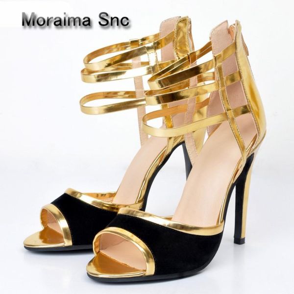 sandals moraima snc peep toe high heel shoes mixed colors gladiator sandal thin heels shoe metallic gold leather women, Black
sandals moraima snc peep toe high heel shoes mixed colors gladiator sandal thin heels shoe metallic gold leather women, Black