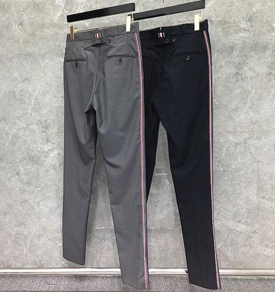 men's suits & blazers 2021 fashion brand cropped pants men casual suit business striped spring and autumn formal trousers, White;black
men's suits & blazers 2021 fashion brand cropped pants men casual suit business striped spring and autumn formal trousers, White;black