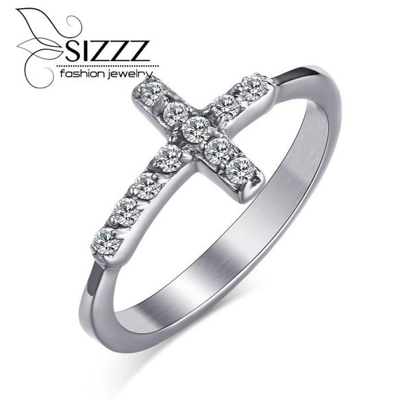 wedding rings sizzz sideway cross for women shiny cz stone engagement jewelry, Slivery;golden
wedding rings sizzz sideway cross for women shiny cz stone engagement jewelry, Slivery;golden
