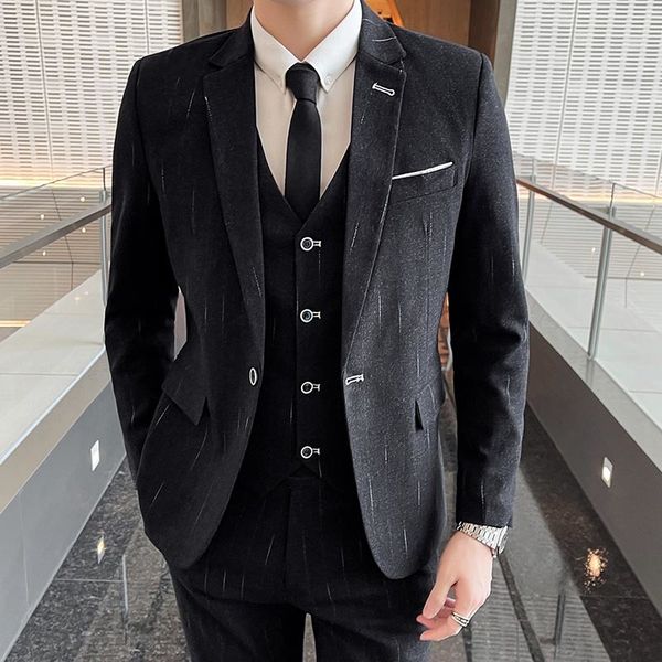 men's suits & blazers men, marriage, block color, collar, men's clothes, business, casual, blazer, three pieces, ensemble 0g76, White;black
men's suits & blazers men, marriage, block color, collar, men's clothes, business, casual, blazer, three pieces, ensemble 0g76, White;black