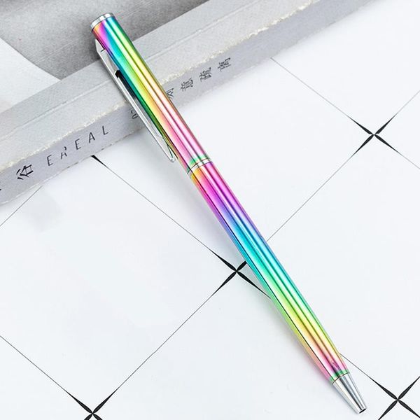 fashion rainbow color signing pen trendy metal ballpoint pens black ink rotating ball stationery for school writing supplies, Blue;orange
fashion rainbow color signing pen trendy metal ballpoint pens black ink rotating ball stationery for school writing supplies, Blue;orange