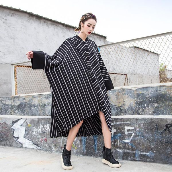 casual dresses fashion tide summer women clothes round collar female striped pullover dress wg19711l, Black;gray
casual dresses fashion tide summer women clothes round collar female striped pullover dress wg19711l, Black;gray