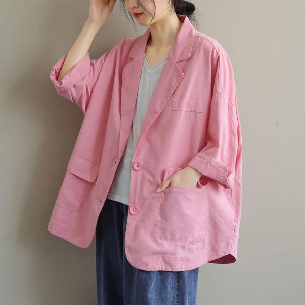 women's suits & blazers women cotton linen casual blazer jackets 2021 spring simple style solid color loose female outerwear coats, White;black
women's suits & blazers women cotton linen casual blazer jackets 2021 spring simple style solid color loose female outerwear coats, White;black