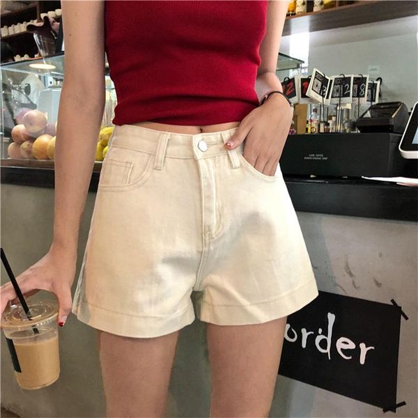 women's jeans white crimping denim shorts for women 2021 summer brand trendy slim casual plus size womens high waist 8604, Blue 
women's jeans white crimping denim shorts for women 2021 summer brand trendy slim casual plus size womens high waist 8604, Blue