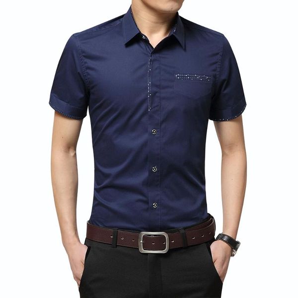 men's shirt short sleeves dress 2021 summer turn-down collar cardigan fashion classic casual business shirts, White;black
men's shirt short sleeves dress 2021 summer turn-down collar cardigan fashion classic casual business shirts, White;black