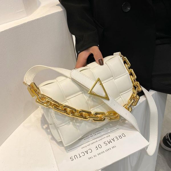 evening bags luxury women's shoulder weave leather flap bag for women 2021 brand designer handbags thick chain crossbody female
evening bags luxury women's shoulder weave leather flap bag for women 2021 brand designer handbags thick chain crossbody female