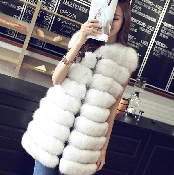 women's vests s/9xl women imitation fur long section waistcoats oversized female fake sleeveless jackets chaquetas hombre j3265, Black;white
women's vests s/9xl women imitation fur long section waistcoats oversized female fake sleeveless jackets chaquetas hombre j3265, Black;white