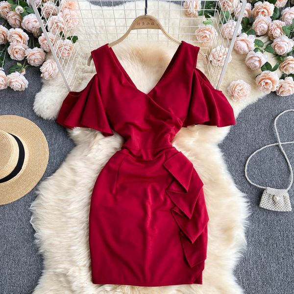 irregular ruffle hollow out bodycon dress summer women v-neck high waist short sleeve mini vestidos female robe 2021 new, Black;gray
irregular ruffle hollow out bodycon dress summer women v-neck high waist short sleeve mini vestidos female robe 2021 new, Black;gray