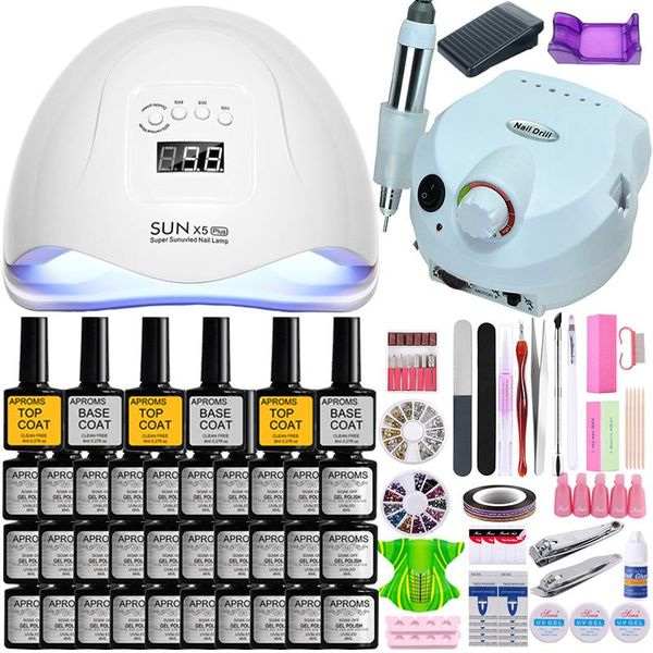nail art kits manicure set kit gel polish 35000rpm electric drill machine uv led lamp dryer strong
nail art kits manicure set kit gel polish 35000rpm electric drill machine uv led lamp dryer strong