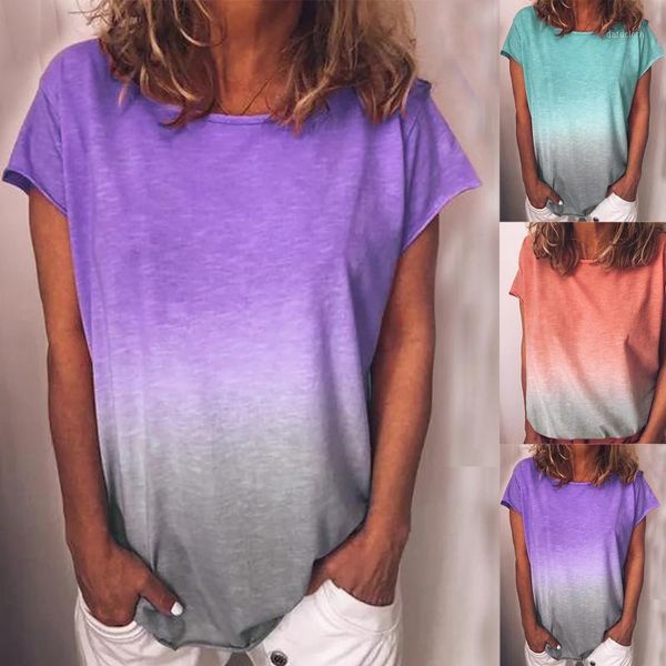 summer women's t-shirt fashion tie dying gradient color v-neck tee female harajuku short sleeve plus size t-shirts, White
summer women's t-shirt fashion tie dying gradient color v-neck tee female harajuku short sleeve plus size t-shirts, White