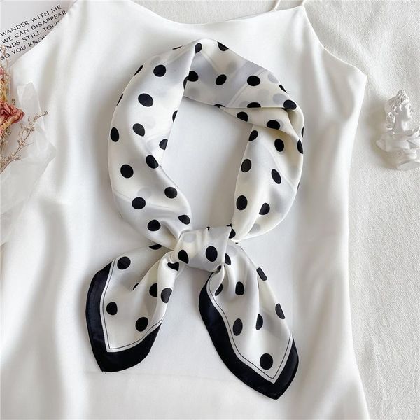 scarves square silk scarf women polka dot elegant neck kerchief hait tie bag band wrist strap handscarves hijab warp bandana 70cm*70cm, Blue;gray
scarves square silk scarf women polka dot elegant neck kerchief hait tie bag band wrist strap handscarves hijab warp bandana 70cm*70cm, Blue;gray