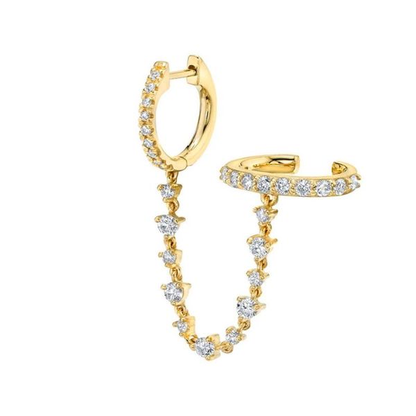 hoop & huggie fashion one-piece ear chain inlaid zircon double ring clip trend earrings for women party daily accessories, Golden;silver
hoop & huggie fashion one-piece ear chain inlaid zircon double ring clip trend earrings for women party daily accessories, Golden;silver