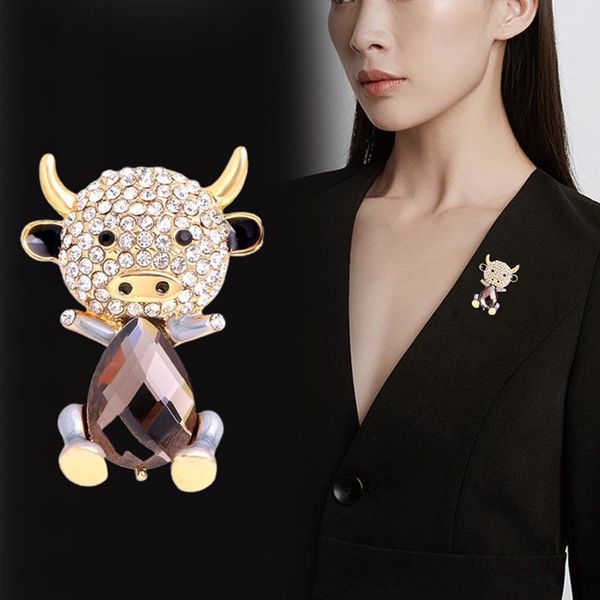 pins, brooches chinese bull year design fashion animal pin brooch party good gift rhinestone cute enamel milk cow for women, Gray
pins, brooches chinese bull year design fashion animal pin brooch party good gift rhinestone cute enamel milk cow for women, Gray