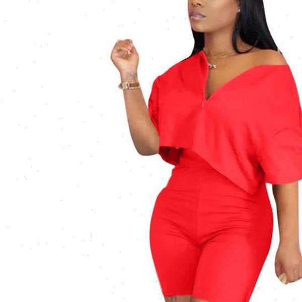 arrivals clothes solid sportswear v womens tracksuits neck zipper short sleeve high waist shorts casual set plus size, Gray
arrivals clothes solid sportswear v womens tracksuits neck zipper short sleeve high waist shorts casual set plus size, Gray