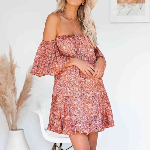 casual dresses off the shoulder flower print dress women summer short flare sleeve ruffles loose mini female vestidos u9pi, Black;gray
casual dresses off the shoulder flower print dress women summer short flare sleeve ruffles loose mini female vestidos u9pi, Black;gray