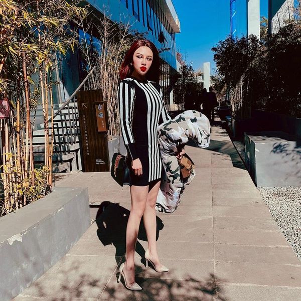 casual dresses 2021 arrivals women fashion striped dress bandage round neck autumn long sleeve bodycon mini club vestidos party, Black;gray
casual dresses 2021 arrivals women fashion striped dress bandage round neck autumn long sleeve bodycon mini club vestidos party, Black;gray