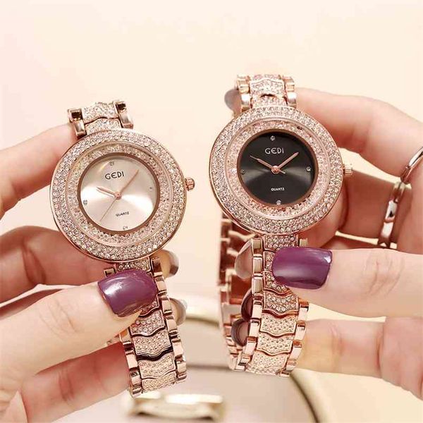 reloj femininos gedi watch women luxury brand ladies clock fashion women's bracelet female wristwatch 210616, Slivery;brown
reloj femininos gedi watch women luxury brand ladies clock fashion women's bracelet female wristwatch 210616, Slivery;brown