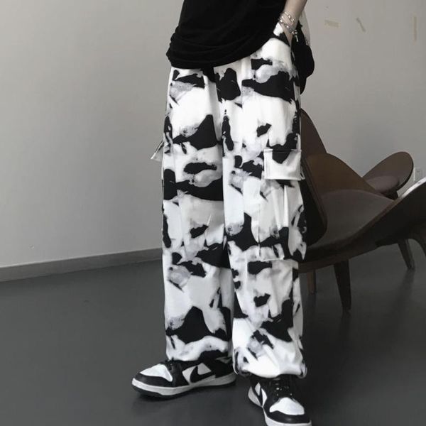 women's pants & capris black tie dye harajuku streetwear women wide leg high waist y2k oversize aesthetic korean fashion cargo sweatpan, Black;white
women's pants & capris black tie dye harajuku streetwear women wide leg high waist y2k oversize aesthetic korean fashion cargo sweatpan, Black;white