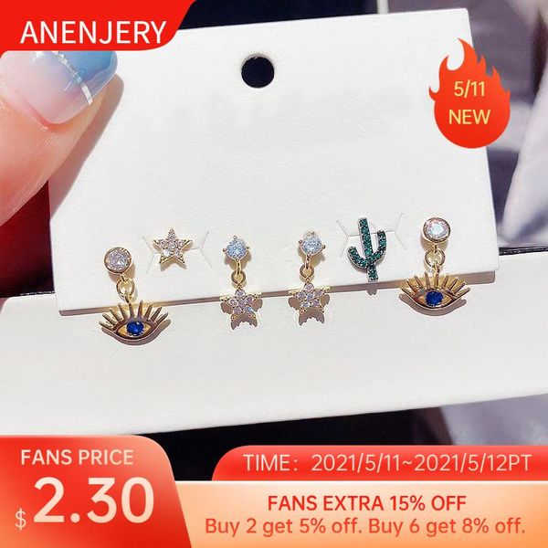 pieces/set 925 sterling silver star eye earrings set for women micro-inlaid zircon personalized jewelry wholesale hoop & huggie, Golden;silver
pieces/set 925 sterling silver star eye earrings set for women micro-inlaid zircon personalized jewelry wholesale hoop & huggie, Golden;silver