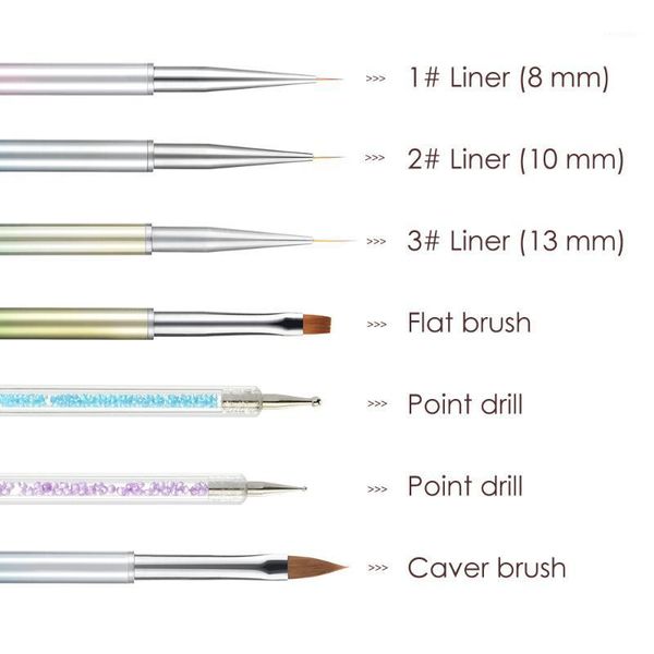 nail art brush pens 7pcs 3d liner ombre painting design pen brushes acrylic rhinestone handles1, Yellow
nail art brush pens 7pcs 3d liner ombre painting design pen brushes acrylic rhinestone handles1, Yellow