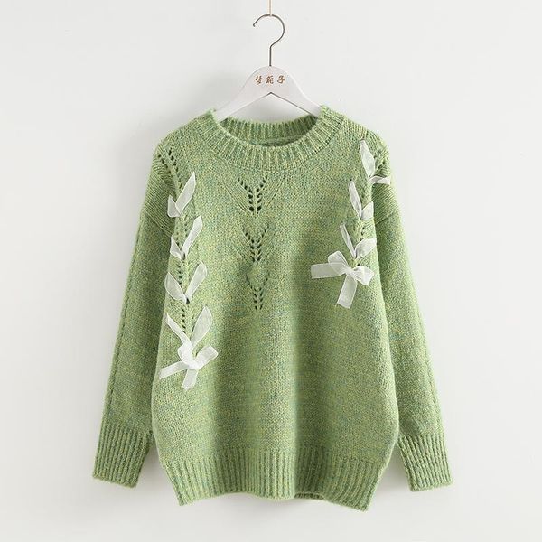 women's sweaters sweet 2021 autumn sweater round collar women loose knitting, White;black
women's sweaters sweet 2021 autumn sweater round collar women loose knitting, White;black