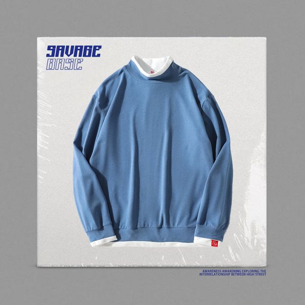 spring and autumn new simple solid color base coat, korean leisure loose high collar sweater, men's and women's fashion, Black
spring and autumn new simple solid color base coat, korean leisure loose high collar sweater, men's and women's fashion, Black