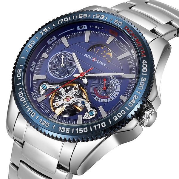 wristwatches aocasdiy original exquisite skeleton mechanical watch luxury stainless steel for men's self-winding watch, luminous dial,, Slivery;brown
wristwatches aocasdiy original exquisite skeleton mechanical watch luxury stainless steel for men's self-winding watch, luminous dial,, Slivery;brown