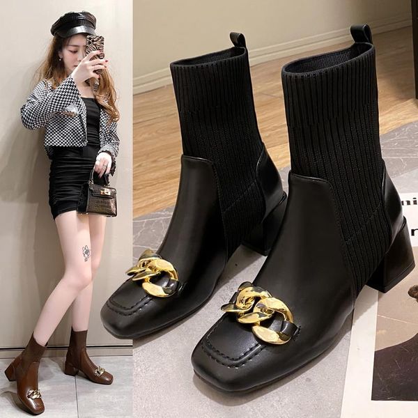 boots 2021 autumn winter couple socks shoes women thick-soled casual large size knitted short chain botas de mujer, Black
boots 2021 autumn winter couple socks shoes women thick-soled casual large size knitted short chain botas de mujer, Black