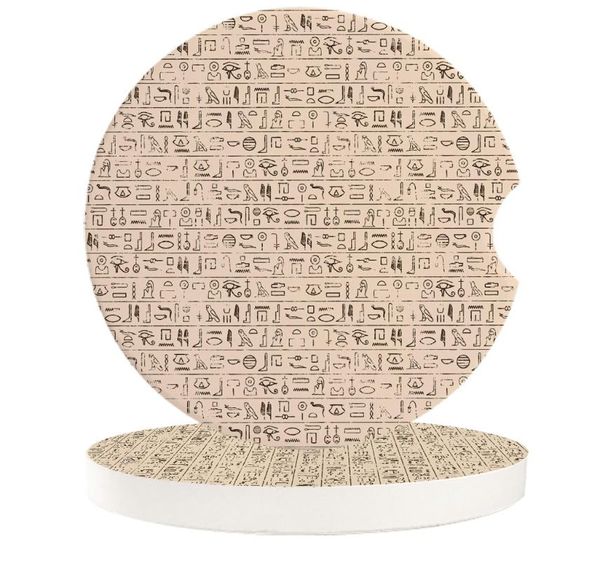 table runner ceramic stone round car coasters set ancient egyptian text mug tea cup cold drinks mat decoration
table runner ceramic stone round car coasters set ancient egyptian text mug tea cup cold drinks mat decoration