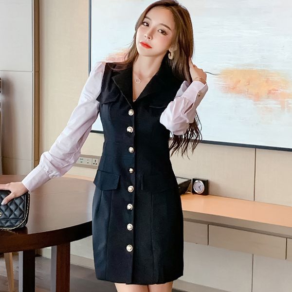 Spring autumn fashion comfortable arrival shreds formal temperamental single elegant fine pencil dress, Black;gray
Spring autumn fashion comfortable arrival shreds formal temperamental single elegant fine pencil dress, Black;gray