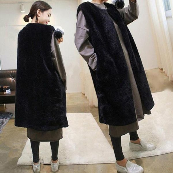 women's fur & faux autumn winter vests women black straight loose open stitch casual thick warm coats office lady wild
women's fur & faux autumn winter vests women black straight loose open stitch casual thick warm coats office lady wild