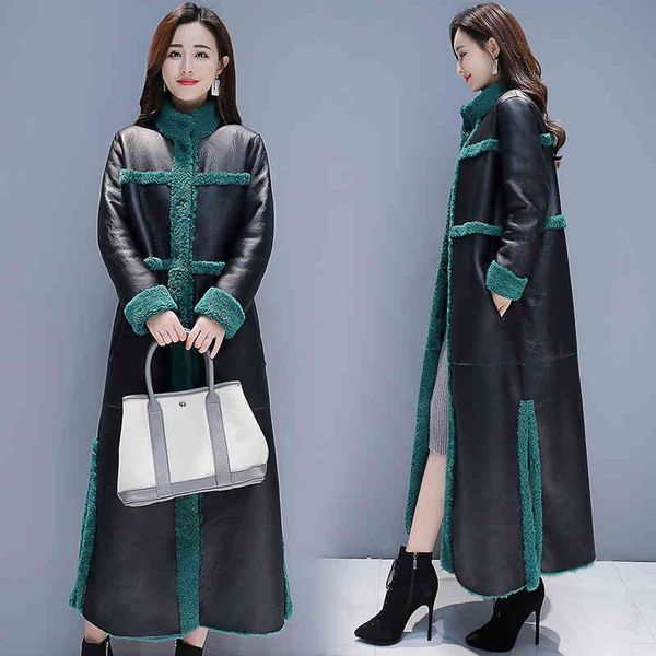 coats winter fur long lambswool jacket female thick warm plus size loose solid faux leather coat women overcoat 3xl, Black
coats winter fur long lambswool jacket female thick warm plus size loose solid faux leather coat women overcoat 3xl, Black