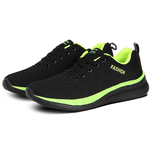 men women sneakers mesh breathable casual shoes lightweight lace up outdoors running shoes large size 36-48 zapatos plan, Black
men women sneakers mesh breathable casual shoes lightweight lace up outdoors running shoes large size 36-48 zapatos plan, Black