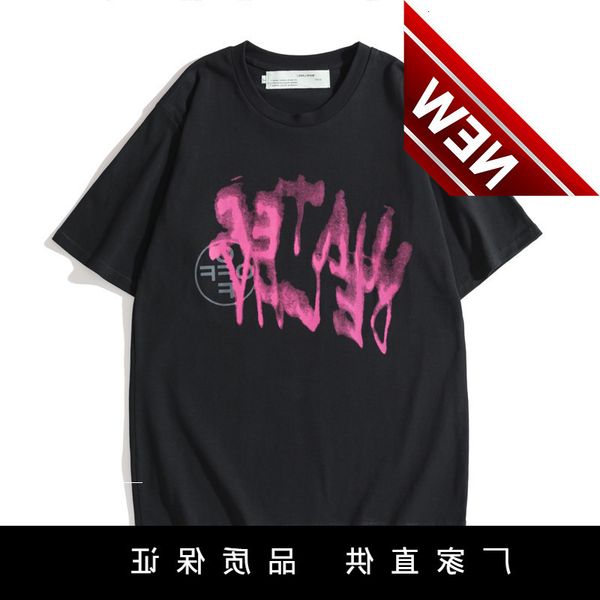 style off tide brand red graffiti printing short sleeve street student t-shirt, White;black
style off tide brand red graffiti printing short sleeve street student t-shirt, White;black