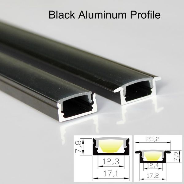 10m (20pcs) a lot, 0.5m per piece, black aluminum profile for led strip light with black/milky/clear cover strips
10m (20pcs) a lot, 0.5m per piece, black aluminum profile for led strip light with black/milky/clear cover strips